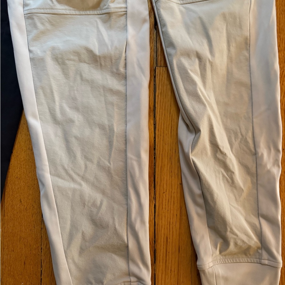 Athleta Black and Tan Track Pants with Elastic Waistbands - Picture 5 of 6